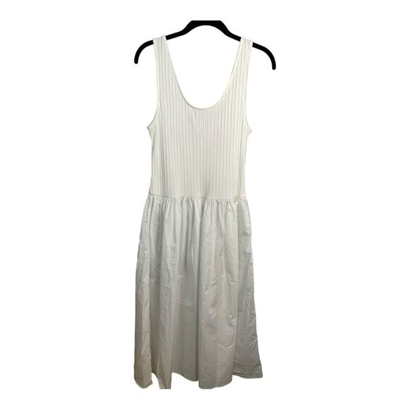 Madewell Drop Waist Tank Midi Dress in White Size M NWT - Picture 7 of 13